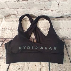 Ryderwear Crossback Black Sports Bra S